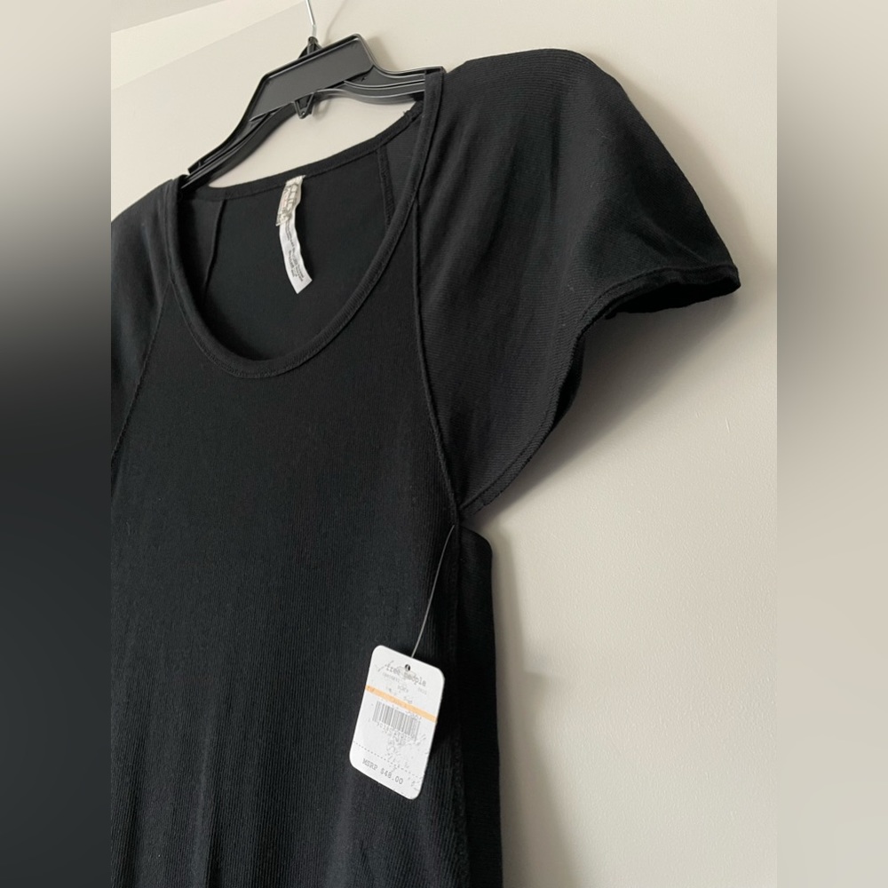 Free People NWT finely ribbed bodysuit - Picture 2 of 4